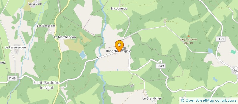 localisation de l'entreprise MONSIEUR MICHEL MAGAL  SAINT-PARDOUX-LE-NEUF