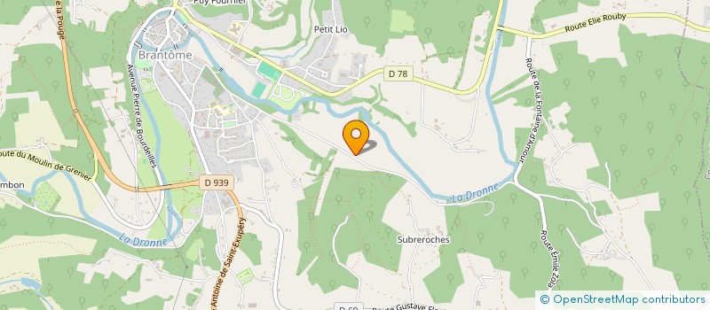 localisation de l'entreprise MONSIEUR MICHEL MAGLIULO  BRANTOME EN PERIGORD