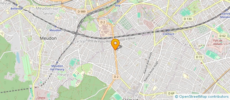 localisation de l'entreprise MONSIEUR MICHEL MAGNIER à CLAMART