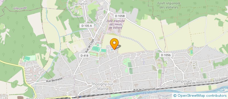 localisation de l'entreprise MONSIEUR MICHEL MAGNIER  THORIGNY-SUR-MARNE