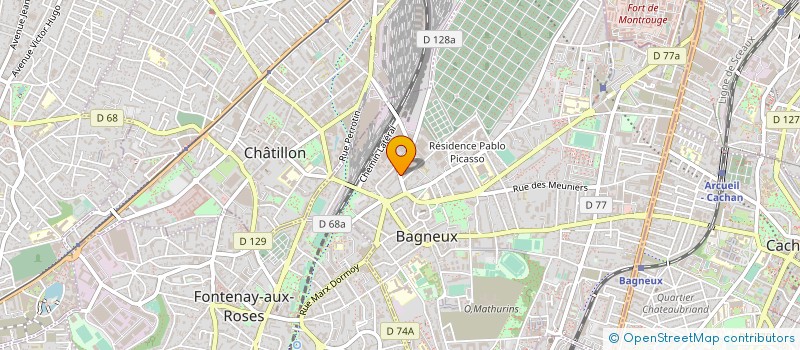 localisation de l'entreprise MONSIEUR MICHEL MAGNON à BAGNEUX