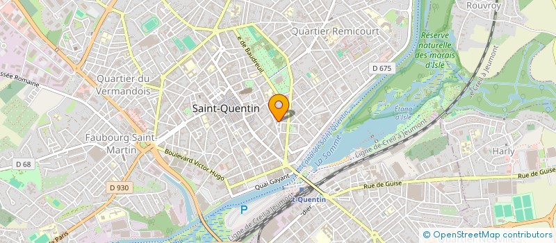 localisation de l'entreprise MONSIEUR MICHEL MAHIEUX à SAINT-QUENTIN