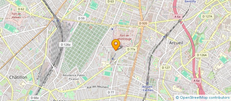 localisation de l'entreprise MONSIEUR MICHEL MAILLARD à BAGNEUX