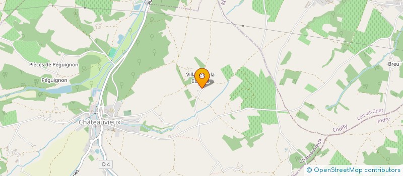 localisation de l'entreprise MONSIEUR MICHEL MAILLAUD  CHATEAUVIEUX