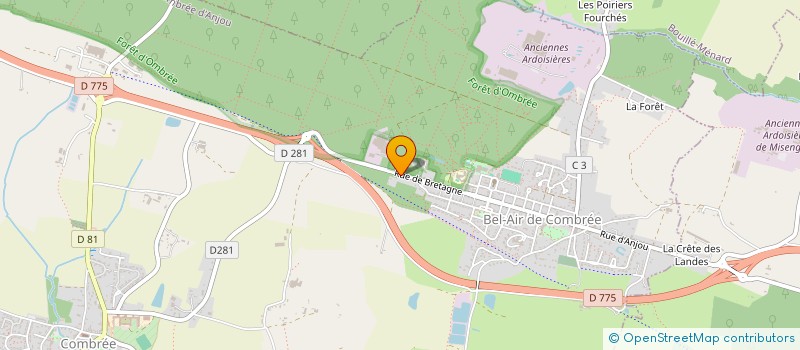 localisation de l'entreprise MONSIEUR MICHEL MAILLE  OMBREE D'ANJOU