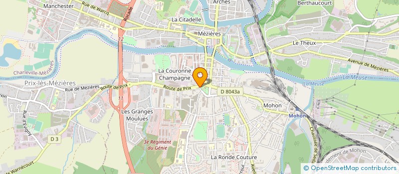 localisation de l'entreprise MONSIEUR MICHEL MAILLOT  CHARLEVILLE-MEZIERES