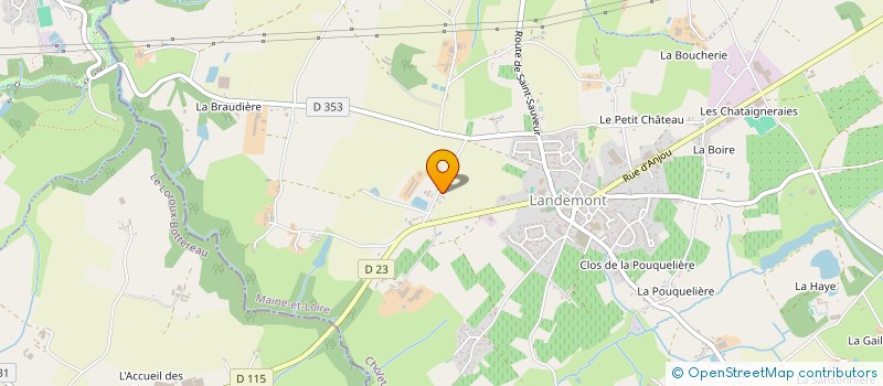 localisation de l'entreprise MONSIEUR MICHEL MAINGUY  OREE-D'ANJOU