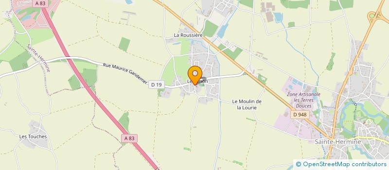 localisation de l'entreprise MONSIEUR MICHEL MALARD à SAINTE-HERMINE