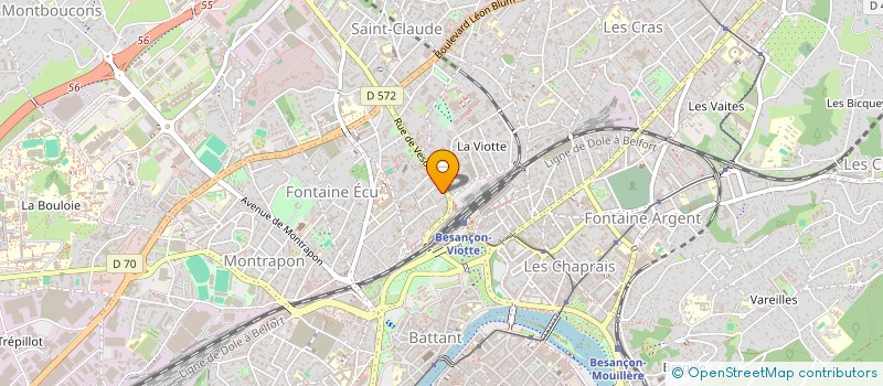 localisation de l'entreprise MONSIEUR MICHEL MALASI KABUENGE  BESANCON