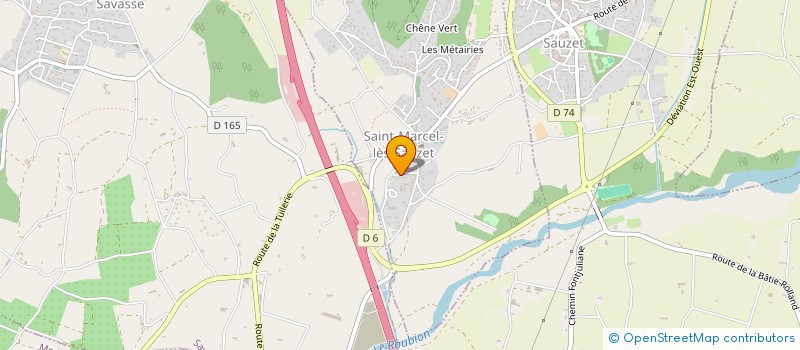 localisation de l'entreprise MONSIEUR MICHEL MALGRAS à SAINT-MARCEL-LES-SAUZET