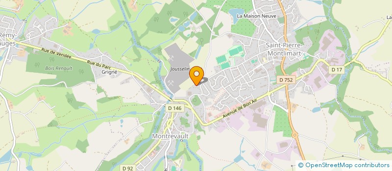 localisation de l'entreprise MONSIEUR MICHEL MALINGE  BEAUPREAU-EN-MAUGES