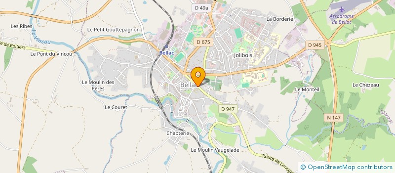 localisation de l'entreprise MONSIEUR MICHEL MALLE à BELLAC