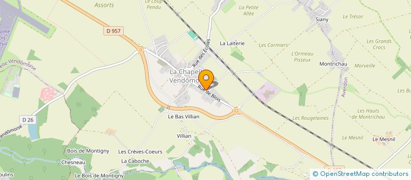 localisation de l'entreprise MONSIEUR MICHEL MANAUT  LA CHAPELLE-VENDOMOISE