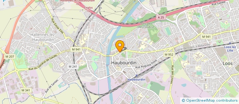 localisation de l'entreprise MONSIEUR MICHEL MANCEL  HAUBOURDIN