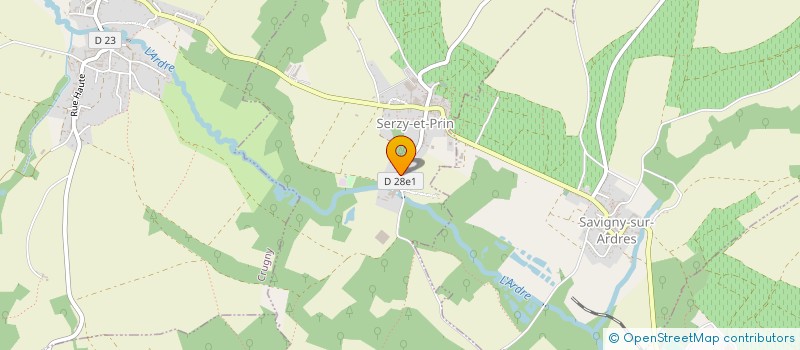 localisation de l'entreprise MONSIEUR MICHEL MANDIN  SERZY-ET-PRIN