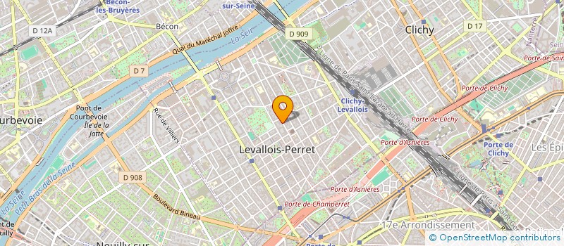localisation de l'entreprise MONSIEUR MICHEL MANDRON à LEVALLOIS PERRET