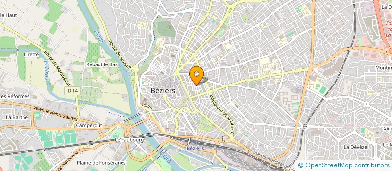 localisation de l'entreprise MONSIEUR MICHEL MANES  BEZIERS