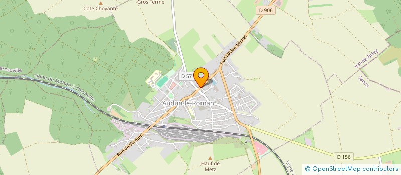localisation de l'entreprise MONSIEUR MICHEL MANFREDI à AUDUN-LE-ROMAN