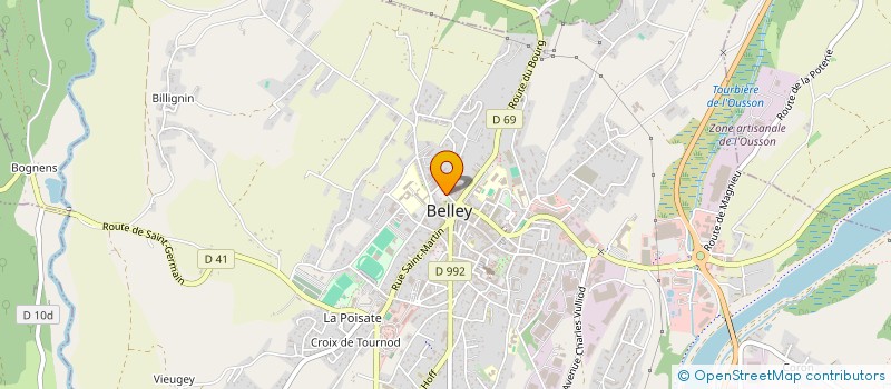 localisation de l'entreprise MONSIEUR MICHEL MANGE à BELLEY