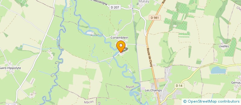 localisation de l'entreprise MONSIEUR MICHEL MANGEMATIN  MALAY