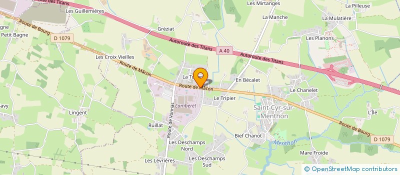 localisation de l'entreprise MONSIEUR MICHEL MANIGAND à SAINT-CYR-SUR-MENTHON