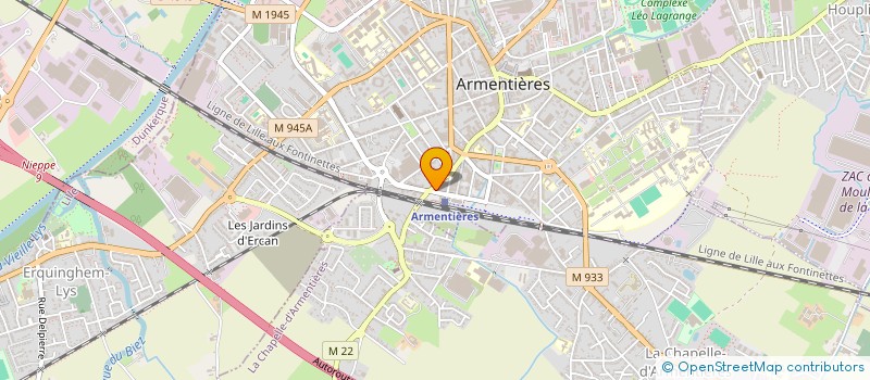 localisation de l'entreprise MONSIEUR MICHEL MAQUINGHEM à ARMENTIERES
