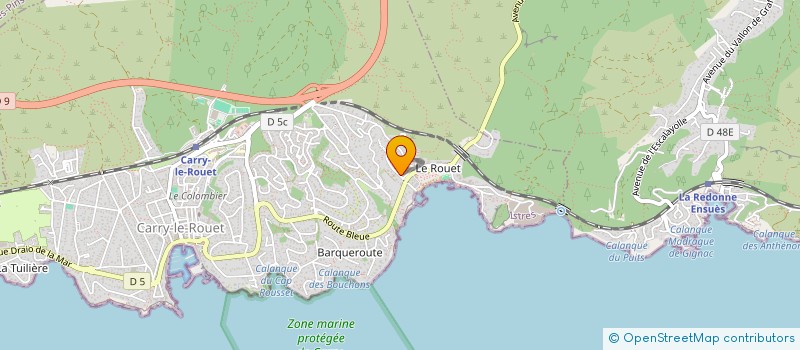 localisation de l'entreprise MONSIEUR MICHEL MARAIS  CARRY-LE-ROUET