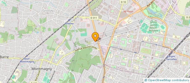 localisation de l'entreprise MONSIEUR MICHEL MARAUX  GROSLAY