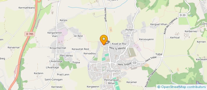 localisation de l'entreprise MONSIEUR MICHEL MARC  PLUGUFFAN