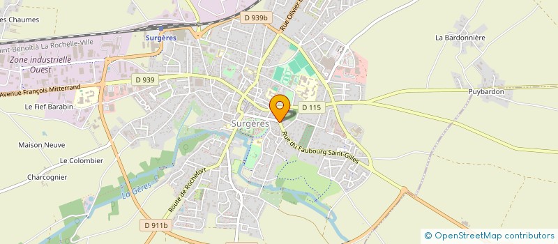 localisation de l'entreprise MONSIEUR MICHEL MARCEL RENE GUILLON  SURGERES