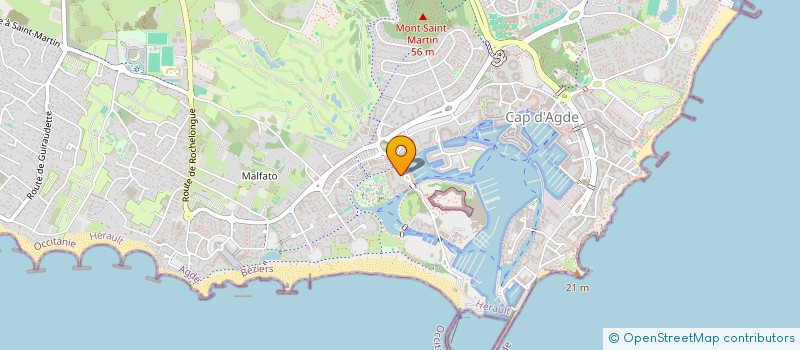 localisation de l'entreprise MONSIEUR MICHEL MARCELLIN  AGDE