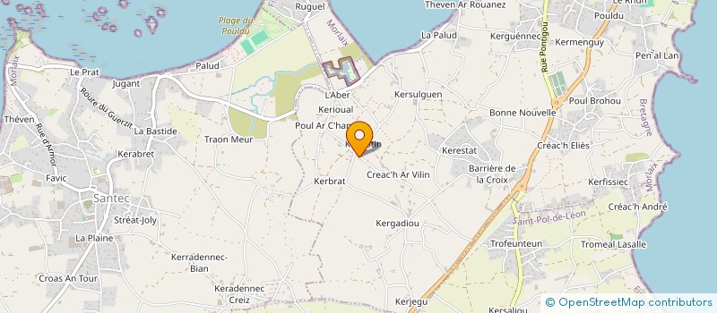 localisation de l'entreprise MONSIEUR MICHEL MARCHALAND  ROSCOFF