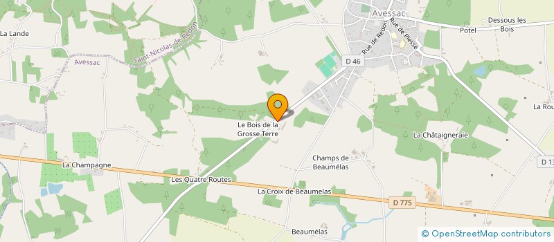 localisation de l'entreprise MONSIEUR MICHEL MARCHAND à AVESSAC
