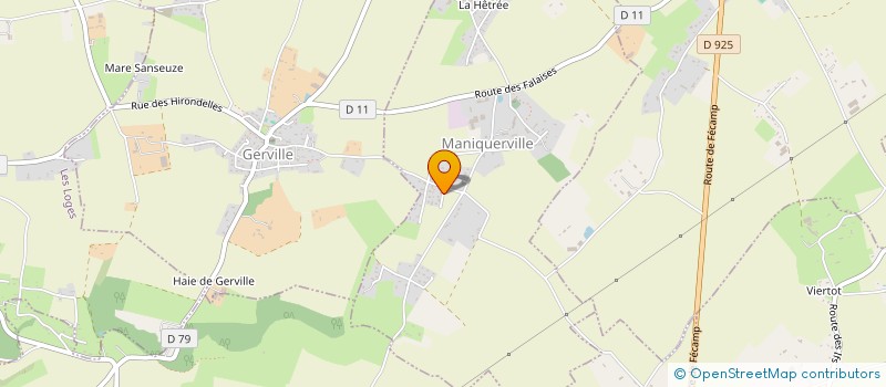 localisation de l'entreprise MONSIEUR MICHEL MARECHAL  MANIQUERVILLE