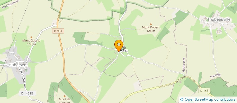 localisation de l'entreprise MONSIEUR MICHEL MARETTE  HUBERSENT