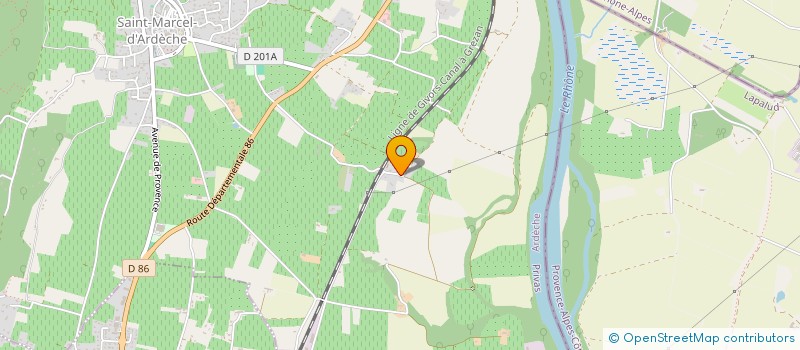 localisation de l'entreprise MONSIEUR MICHEL MARGERY  SAINT-MARCEL-D'ARDECHE
