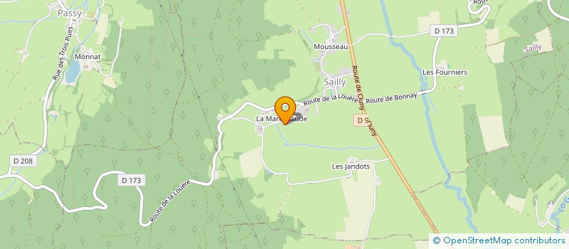 localisation de l'entreprise MONSIEUR MICHEL MARGUIN  SAINTE-CECILE