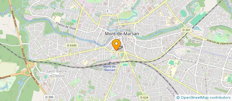 localisation de l'entreprise MONSIEUR MICHEL MARI  MONT-DE-MARSAN