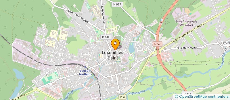 localisation de l'entreprise MONSIEUR MICHEL MARIELLE à LUXEUIL-LES-BAINS