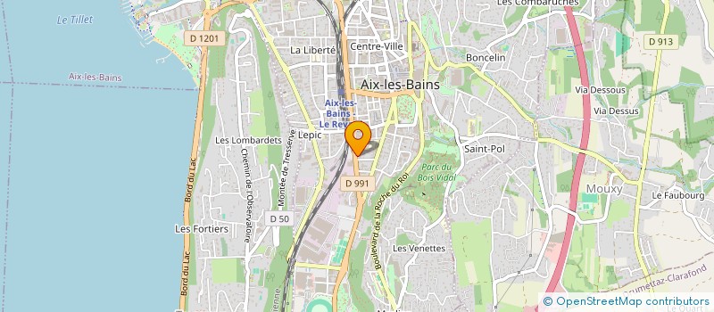 localisation de l'entreprise MONSIEUR MICHEL MARION à AIX-LES-BAINS