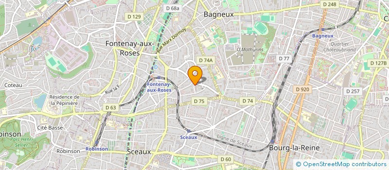 localisation de l'entreprise MONSIEUR MICHEL MARIONNET  FONTENAY-AUX-ROSES