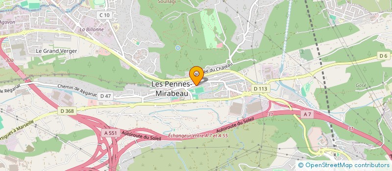 localisation de l'entreprise MONSIEUR MICHEL MARIOTTI à LES PENNES-MIRABEAU
