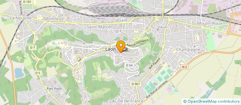 localisation de l'entreprise MONSIEUR MICHEL MARJOLLET à LAON