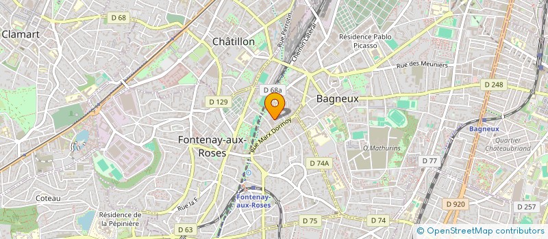 localisation de l'entreprise MONSIEUR MICHEL MAROTTE à FONTENAY-AUX-ROSES