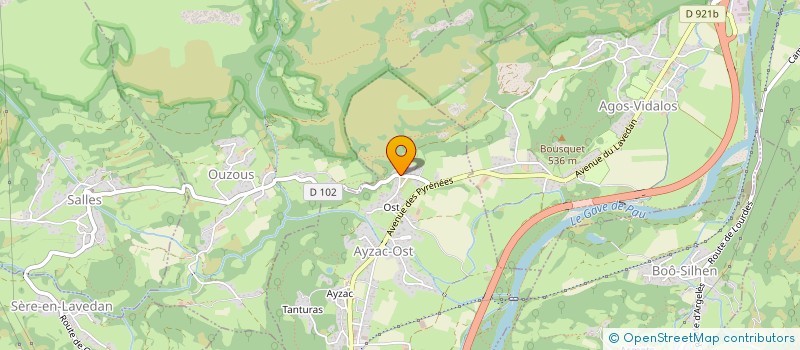 localisation de l'entreprise MONSIEUR MICHEL MARQUIER  AYZAC OST