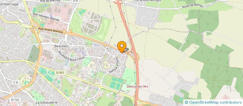 localisation de l'entreprise MONSIEUR MICHEL MARSAUDON  POITIERS