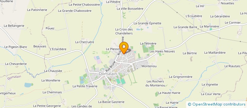 localisation de l'entreprise MONSIEUR MICHEL MARSOLLIER  DOMALAIN