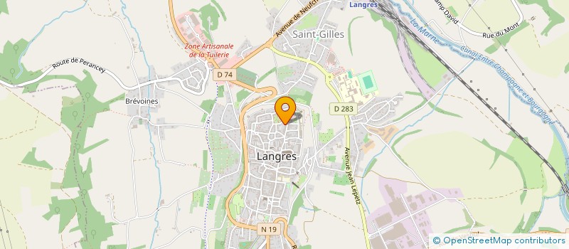 localisation de l'entreprise MONSIEUR MICHEL MARTELET à LANGRES