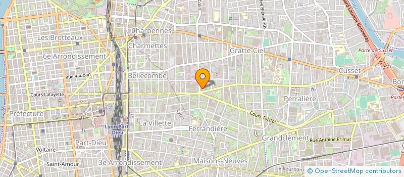 localisation de l'entreprise MONSIEUR MICHEL MARTHOUD à VILLEURBANNE