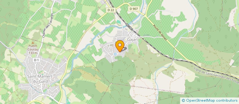 localisation de l'entreprise MONSIEUR MICHEL MARTI  GAJAN